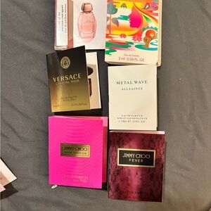 Versace Crystal Noir,Jimmy Choo and other high end fragrance Perfume Samples.